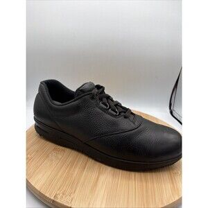 SAS Women's Free Time Black Leather Lace Up Walking Shoes 10.5 N Narrow Comfort